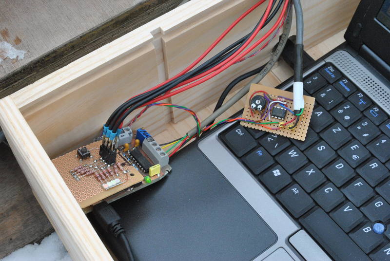 Static Test Controller with connections for load cell, break wires and pressure transducer (through a separate amplifier)