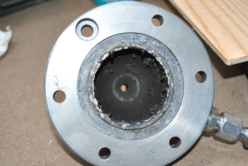 inside of convergent region and throat