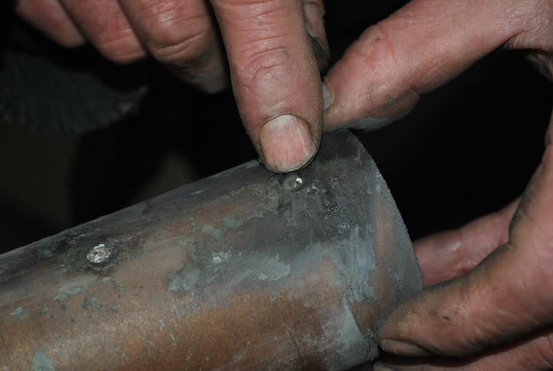 Photo: phenolic liner after the test