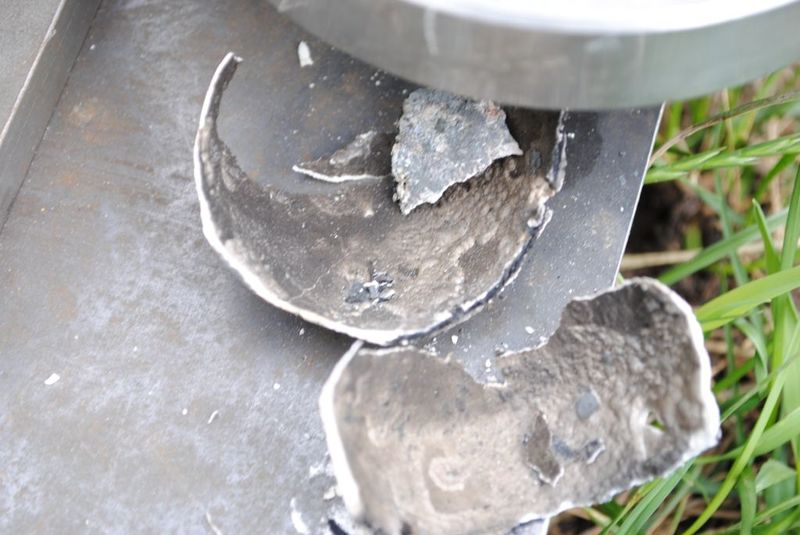 afzetting na verwijdering uit de convergente regio