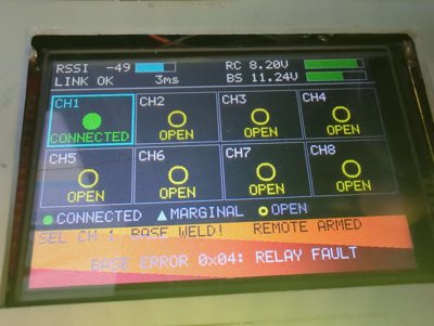 Welded relay fault