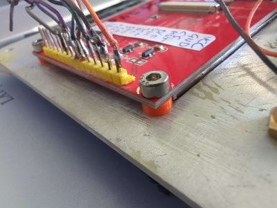 Custom washer for the display