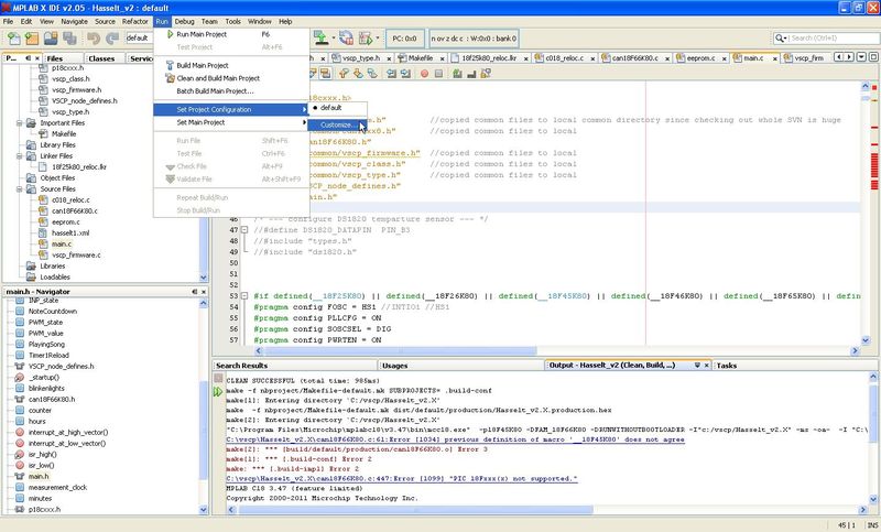 Mespelare VSCP firmware