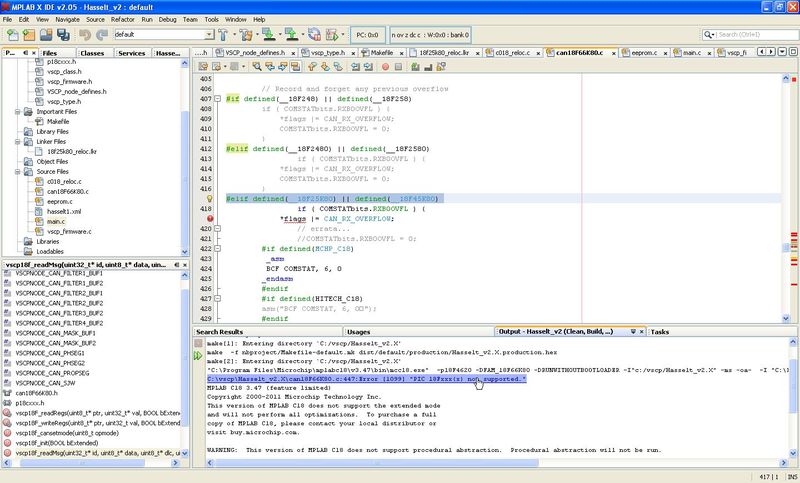 Mespelare VSCP firmware