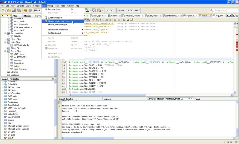 Mespelare VSCP firmware