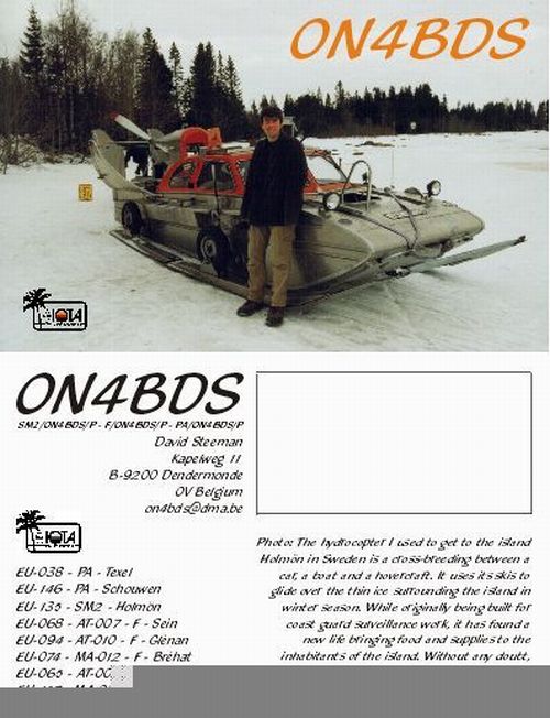 My QSL card