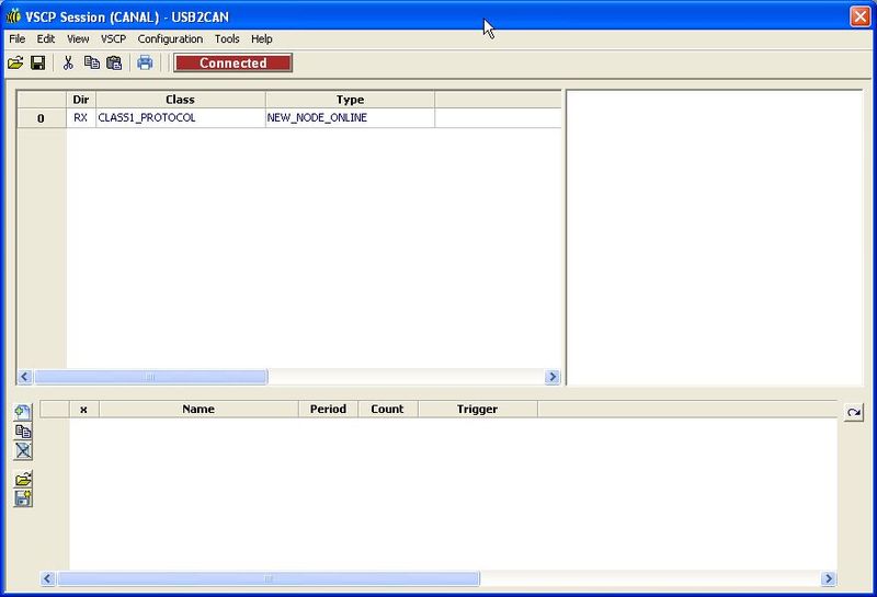 New event in client window