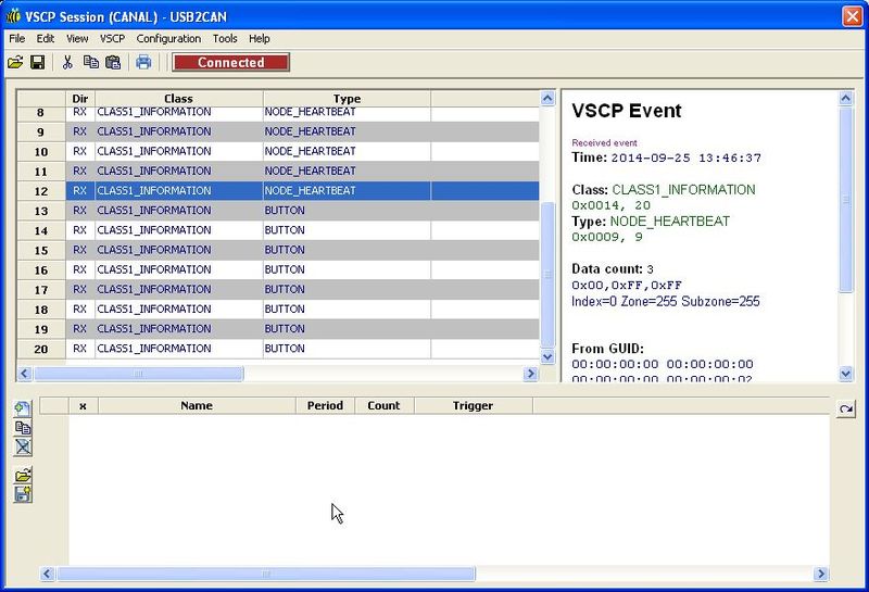 New event in client window