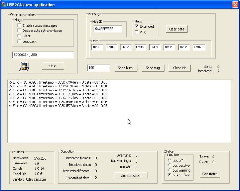 set the correct module serial number and bus speed
